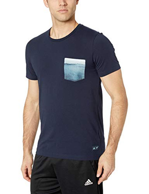 adidas Men s Parley Pocket Tee  Legend Ink  Medium adidas Men s Parley Pocket Tee  Legend Ink  Medium