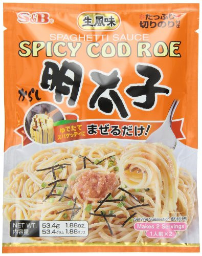 S   B Japanese Spicy Cod Roe Mentaiko Spagetti Sauce 1-85 oz Units Pack of 6