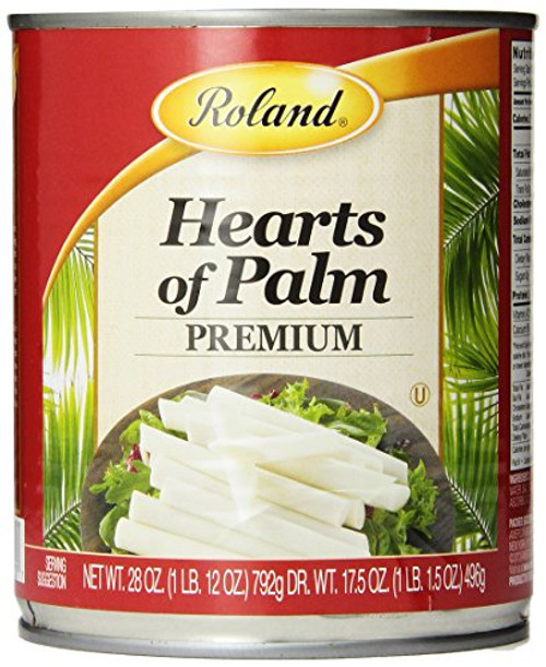 Roland Foods Canned Premium Hearts of Palm Specialty Imported Food 28-Ounce Can Roland Foods Canned Premium Hearts of Palm Specialty Imported Food 28-Ounce Can