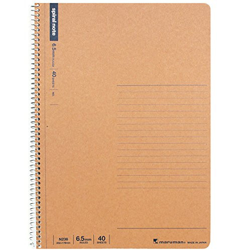 Maruman B5 spiral notebook ruled paper 40 sheets N236 10-volume set