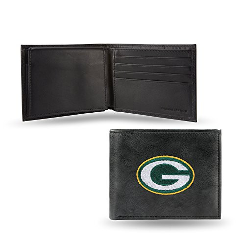 NFL Rico Industries Embroidered Leather Billfold Wallet  Green Bay Packers