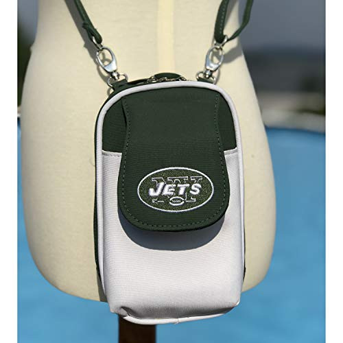 Charm14 NFL New York Jets Women s Crossbody Cell Phone Purse XL -Fits All Phones by Little Earth Charm14 NFL New York Jets Women s Crossbody Cell Phone Purse XL -Fits All Phones by Little Earth