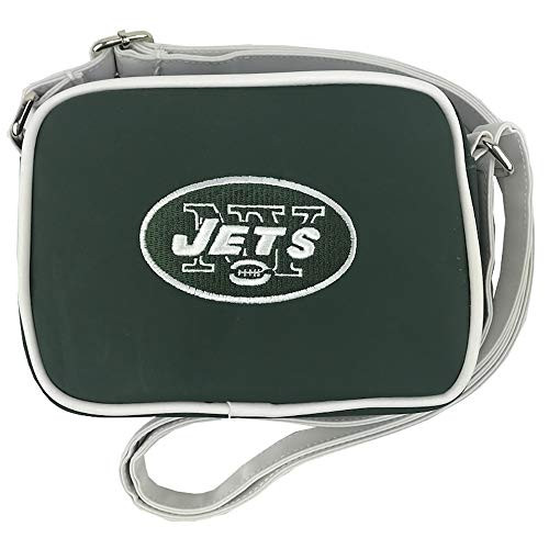 NFL New York Jets Fashion Style Crossbody Purse- Embroidered Logo
