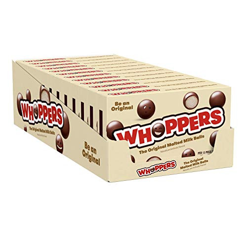 WHOPPERS Chocolate Malted Milk Balls Candy 5 Ounce Pack of 12 WHOPPERS Chocolate Malted Milk Balls Candy 5 Ounce Pack of 12
