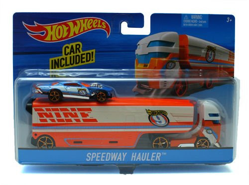 Hot Wheels Super Rig  Speedway Hauler Blue-Orange   G14E6GE4R-GE 4-TEW6W280916