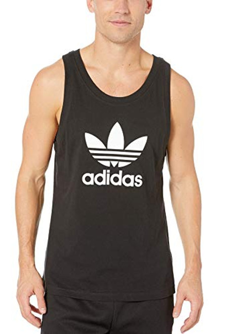 adidas Originals mens Trefoil Tank Top Black XX-Large adidas Originals mens Trefoil Tank Top Black XX-Large