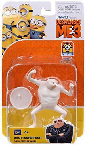 Despicable Me 3 DRU IN WHITE SUPER SUIT Collectible Figure 2-5
