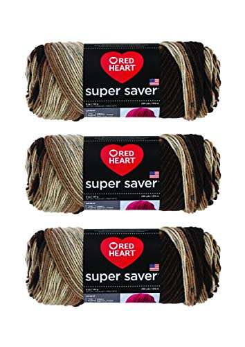 Red Heart Super Saver Yarn 3-Pack Platoon E300-988