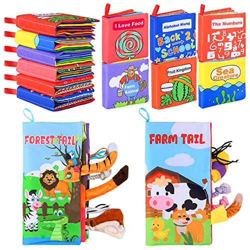 KOOMOVER 26 Pack Cloth Books for Babies Soft Baby Book First Year Touch and Feel Crinkle Books As Infant Bath Toys Non-Toxic Fabric Baby Books 0-6 Months 6-12 Months 12-18 Months KOOMOVER 26 Pack Cloth Books for Babies Soft Baby Book First Year Touch and Feel Crinkle Books As Infant Bath Toys Non-Toxic Fabric Baby Books 0-6 Months 6-12 Months 12-18 Months