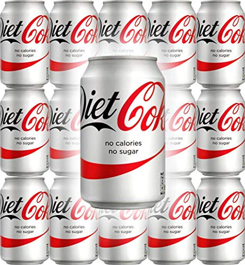 Diet Coke Soda Soft Drink  12oz Can Pack of 15  Total of 180 Fl Oz