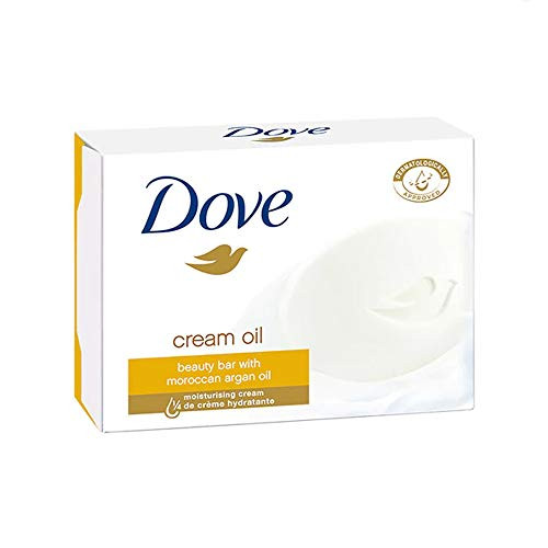 Dove Argan Oil Beauty Bar Soap  4-75 Oz - 135 Gr Pack of 12 Bars