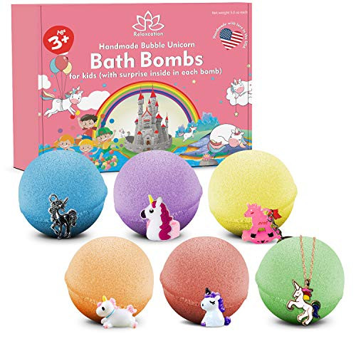 Unicorn Bath Bombs for Kids with Surprises Toys Inside Organic Lush Bath Bomb Gift Set for Kids with Unicorn Toys Multicolored Fizz and Bubble Bath Bomb Set Unicorn Bath Bombs for Kids with Surprises Toys Inside Organic Lush Bath Bomb Gift Set for Kids with Unicorn Toys Multicolored Fizz and Bubble Bath Bomb Set