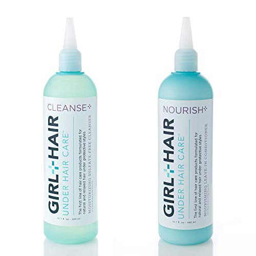 GIRLHAIR Shampoo and Conditioner Set 2x 10-1 fl-oz--300 ml  Moisturize and Hydrate Dry Hair and Scalp  Boost Shine  Reduce Itch and Frizz  No Silicones  Parabens or Sulfates  Color Safe  Vegan