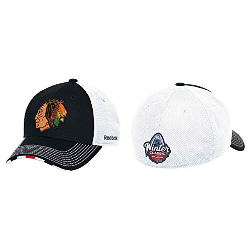 Reebok Chicago Blackhawks NHL 2017 Winter Classic Coaches Flex Fit Hat-Cap Large-X-Large