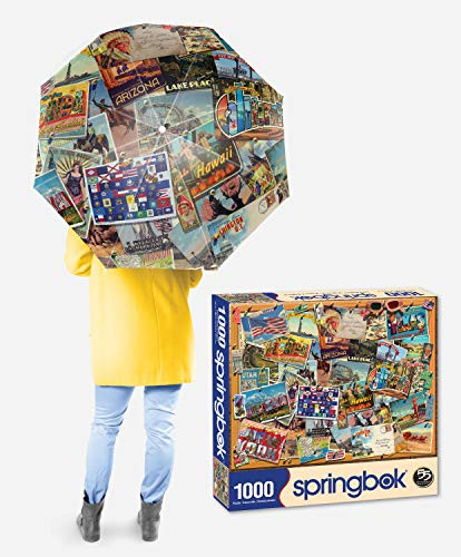 Springbok Let's Explore 1000 Piece Jigsaw Puzzle and Umbrella Gift Set