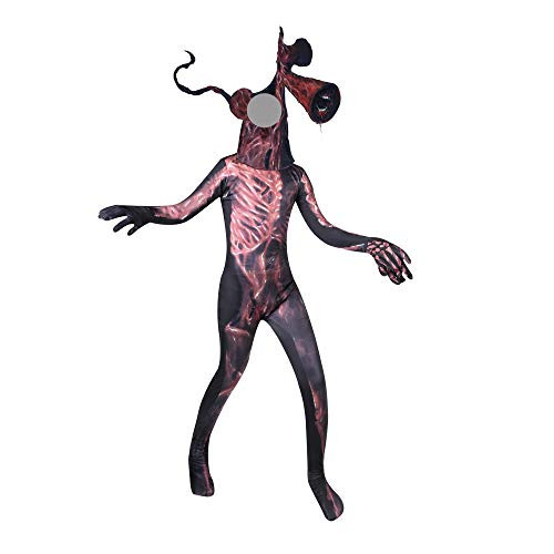 Costume Scary Game Kids Roleplay Evil Creepy SCP Halloween Hooded Jumpsuit