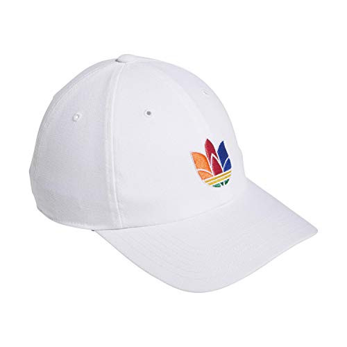 adidas Originals 3D Trefoil Strapback Relaxed Adjustable Cap White ONE SIZE