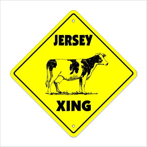 Jersey Xing Crossing Sign Zone Xing   Indoor-Outdoor   20  Tall