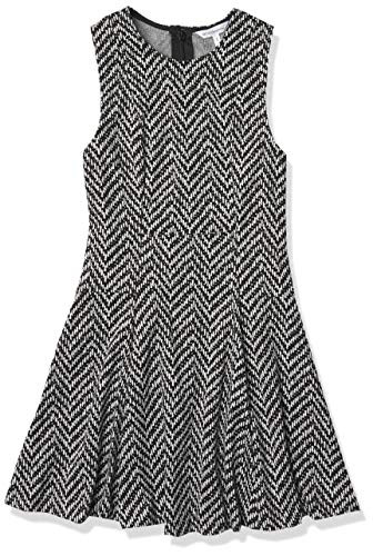 BCBGeneration Women s Fit Flare Dress  Black Combo  12