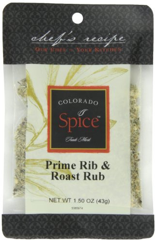 Colorado Spice Company  Beef  Poultry  Pork and Lamb Spice  Prime Rib   Roast Rub 1-5-Ounce Packet Pack of 12