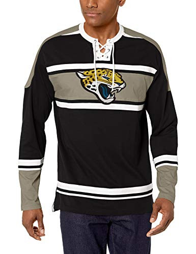 OTS NFL Jacksonville Jaguars Men s Wisner Long Sleeve Crew Tee  Logo  Small