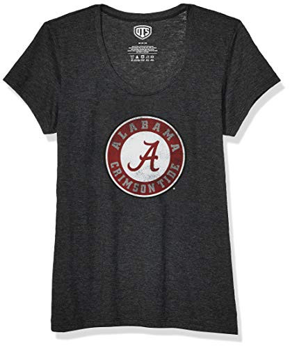 OTS NCAA Alabama Crimson Tide Women s Triblend Scoop Tee  Logo  Medium