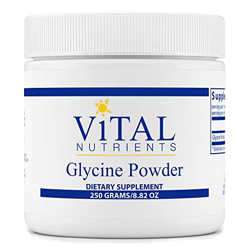 Vital Nutrients - Glycine Powder - Healthy Memory and Cognitive Support - Vegetarian - 250 Grams per Bottle