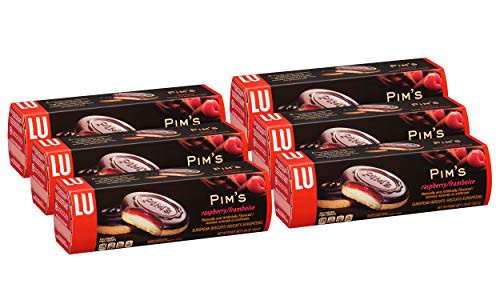 Lu Pim s Raspberry European Biscuit Cookies  5-29 Ounce Pack of 6