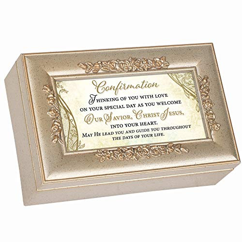 Cottage Garden Confirmation Our Savior Jesus Christ Champagne Petite Jewelry Music Box Plays How Great Thou Art Cottage Garden Confirmation Our Savior Jesus Christ Champagne Petite Jewelry Music Box Plays How Great Thou Art