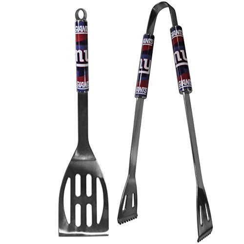 NFL Siskiyou Sports Fan Shop New York Giants 2 pc Steel BBQ Tool Set One Size Team Color
