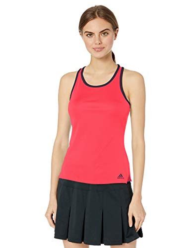 adidas Women s Club Tank Top  Shock Red  Small