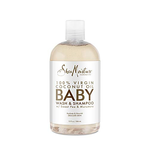 SheaMoisture Baby Wash and Shampoo for Baby 100  Virgin Coconut Oil  13 Fl Oz