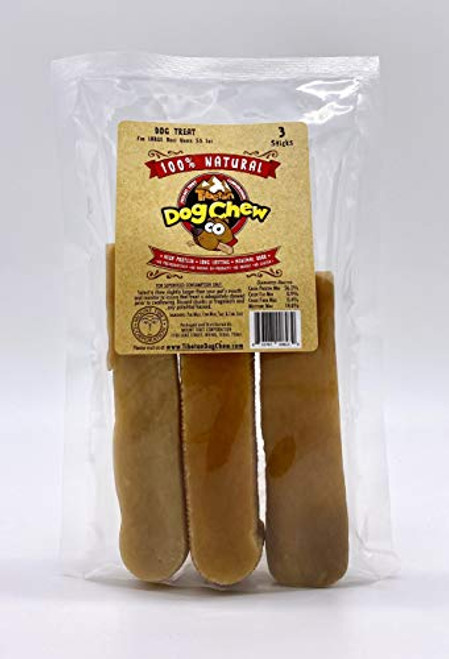 Yak Cheese Himalayan Chew - Himalayan Yak Milk - Natural Yak Cheese Chew Long Lasting Dog Treats for Aggressive Chewers Large -3 Stick Yak Cheese Himalayan Chew - Himalayan Yak Milk - Natural Yak Cheese Chew Long Lasting Dog Treats for Aggressive Chewers Large -3 Stick