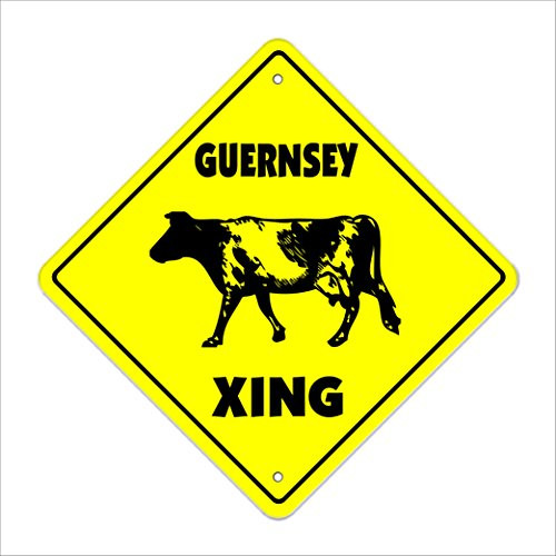 Guernsey Xing Crossing Sign Zone Xing   Indoor-Outdoor   20  Tall