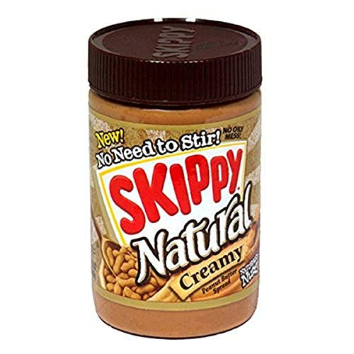 SKIPPY Natural Creamy Peanut Butter  15 Ounce Pack of 12