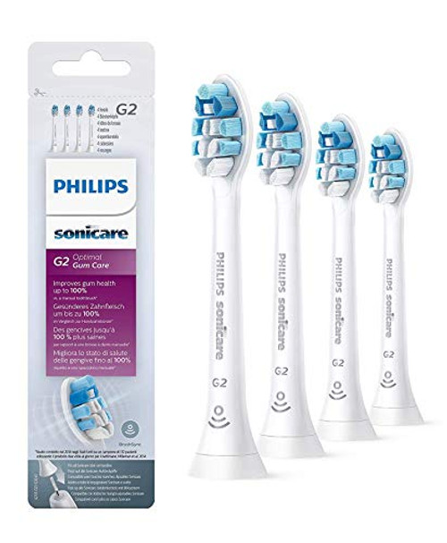 Replacement Toothbrush Heads G2 Optimal Gum Care Brush Head Compatible with Philips Sonicare Diamondclean ProtectiveClean FlexCare HealthyWhite Essence Handles White HX9034-67 4 Pack Replacement Toothbrush Heads G2 Optimal Gum Care Brush Head Compatible with Philips Sonicare Diamondclean ProtectiveClean FlexCare HealthyWhite Essence Handles White HX9034-67 4 Pack