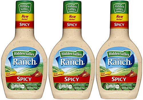 Hidden Valley Ranch  Spicy Ranch Dressing  24oz Squeeze Bottle Pack of 3