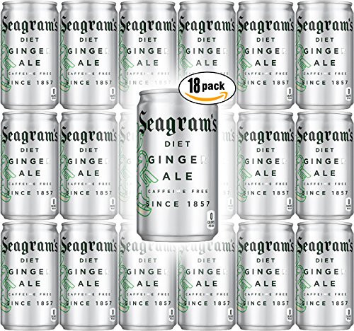 Seagram s Diet Ginger Ale  7-5 Fl Oz Mini Can Pack of 18  Total of 135 Oz