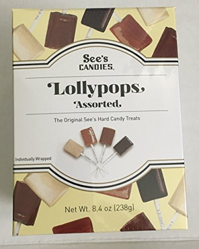 See s Candies 8-4 oz- Small Lollypop Box