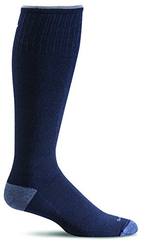 Sockwell Men s Elevation Firm Graduated Compression Sock  Navy - Medium-Large