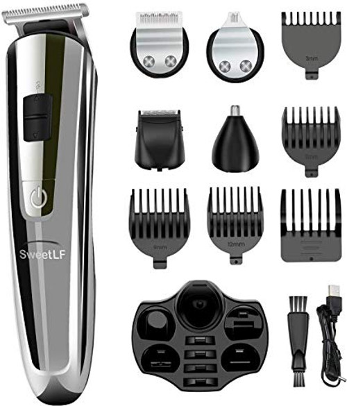SweetLF Hair Clipper Beard Trimmer Grooming kit Hair Trimmer Mustache Trimmer Body Groomer Trimmer for Nose Ear Facial Hair Cordless Waterproof 5 in 1 SweetLF Hair Clipper Beard Trimmer Grooming kit Hair Trimmer Mustache Trimmer Body Groomer Trimmer for Nose Ear Facial Hair Cordless Waterproof 5 in 1