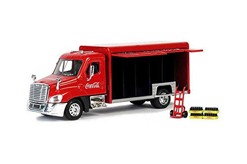 Coca-Cola Beverage Delivery Truck  Red - Motorcity Classics 450060 - 1-50 Scale Diecast Model Toy Car