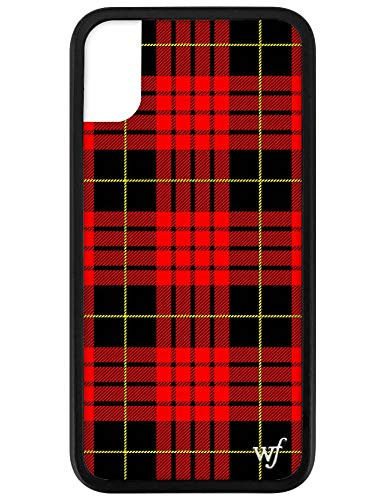 Wildflower Limited Edition iPhone Case for iPhone X and XS (Red Plaid)