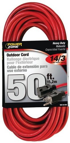 Cord Ext 14/3x50ft Blu/Yel Stp