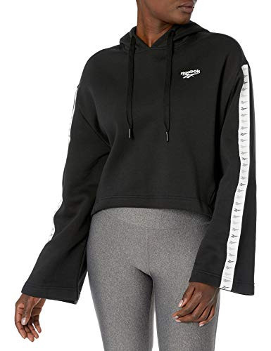 Reebok Classics Vector Bell Sleeve Hoodie  Black  X-Small