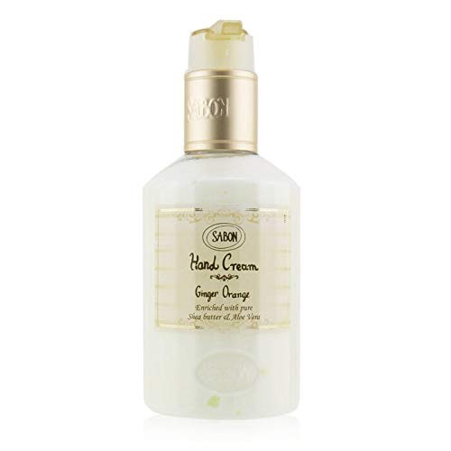 Sabon - Hand Cream for Dry Hands - Shea Butter Aloe Vera - SLS and Paraben Free - Suitable for All Skin Types - With a Pump - Ginger Orange Sabon - Hand Cream for Dry Hands - Shea Butter Aloe Vera - SLS and Paraben Free - Suitable for All Skin Types - With a Pump - Ginger Orange