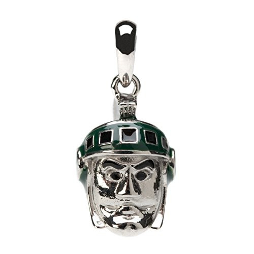 Michigan State Charm   Michigan State Sparty Dangle Bead Charm   Officially Licensed Michigan State University Jewelry   MSU Spartans   Michigan State Sparty   MSU Jewelry   Stainless Steel