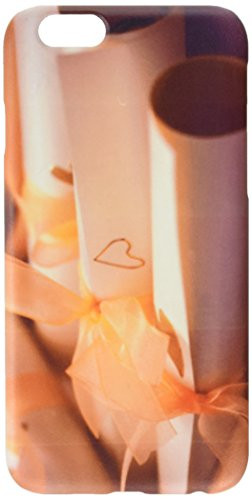 Wedding invitation card in rolls with wooden box  closeup cell phone cover case iPhone6