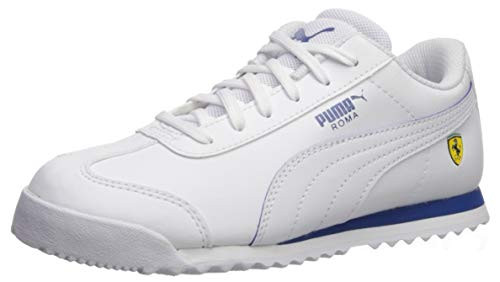 PUMA Baby Scuderia Ferrari Roma Sneaker  White White-Galaxy Blue  5 M US Toddler