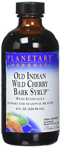 PLANETARY HERBALS Old Indian Wild Cherry Bark Syrup  8 FZ